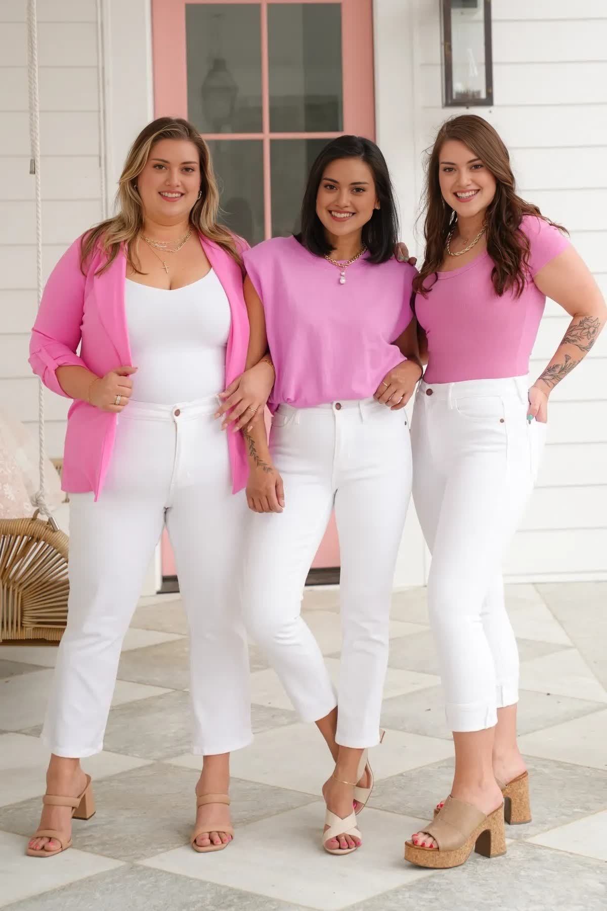 Tummy Control Cuffed Capri Jeans (Buy 2 Free Shipping)