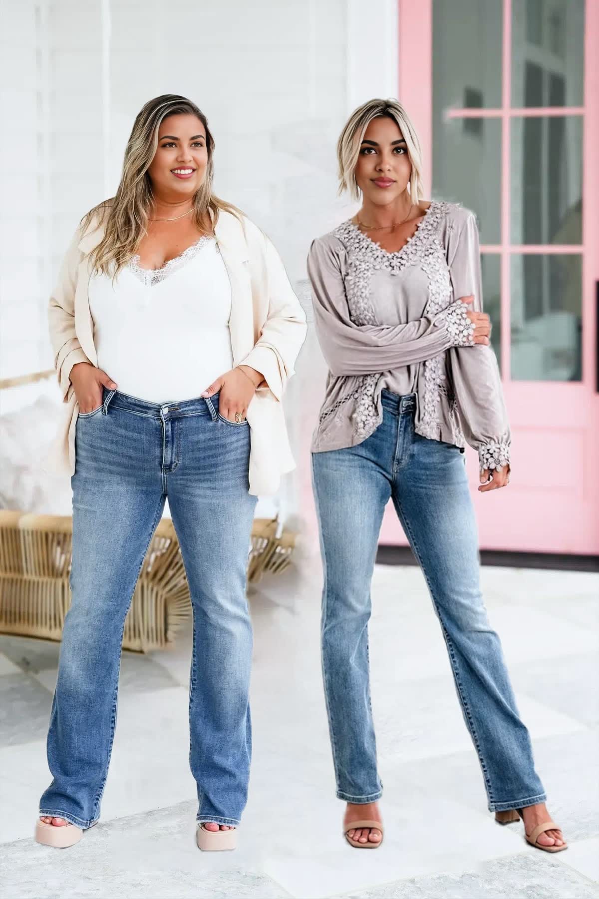 New Holy Grail Tummy Control Bootcut Jeans (Buy 2 Free Shipping)